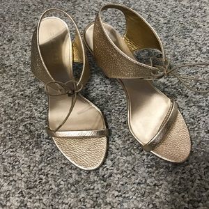 Burberry Gold sandal Sz 36 1/2