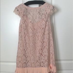 Jessica Simpson blush colored lace dress