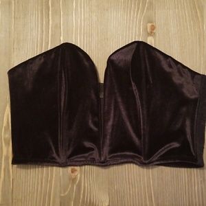 NWT Sexy Velvet Bralette/Bustier