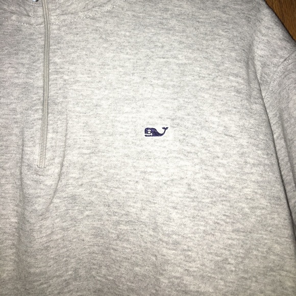 Men's Vineyard Vines Grey Quarter Zip Jacket - Picture 2 of 4