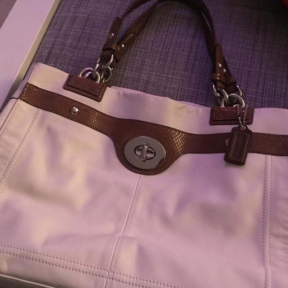 Coach leather handbag