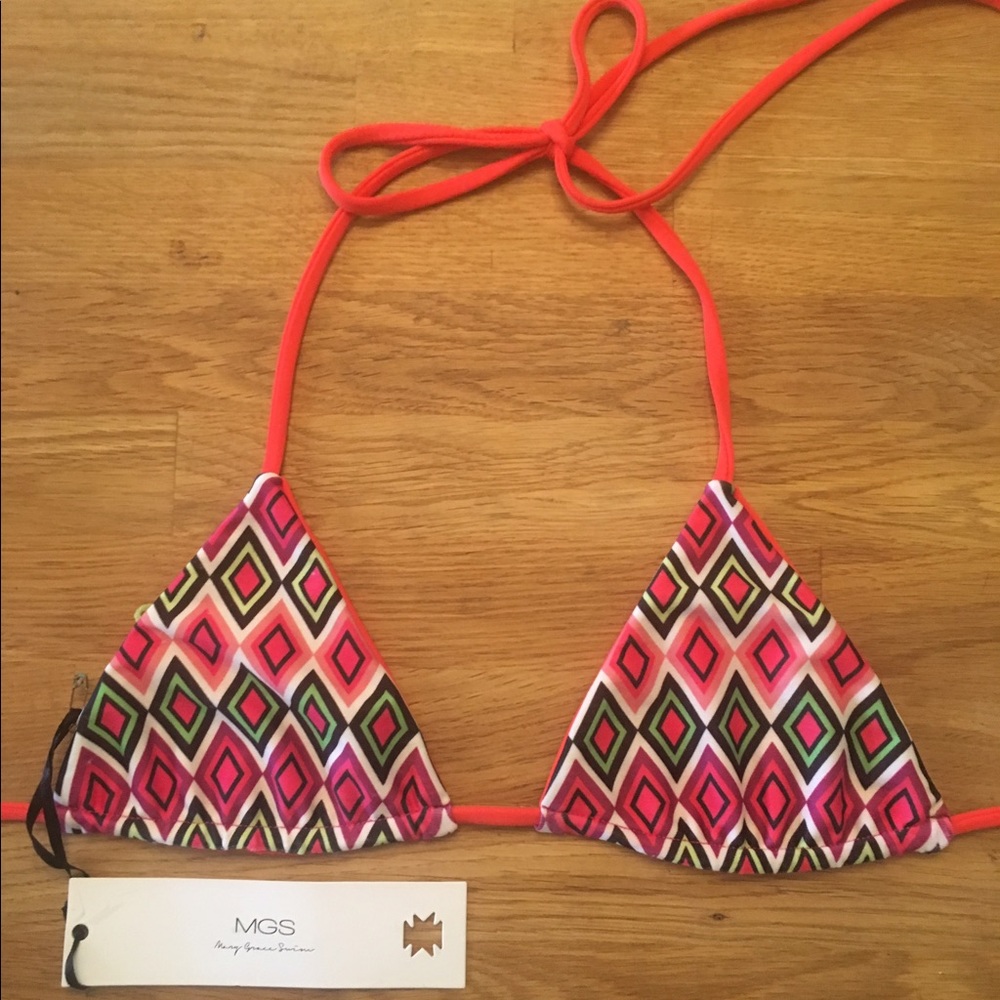 Mary Grace Swim Rosa Reversible Bikini Top XS