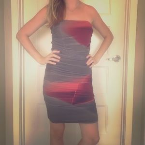 Nicole Miller strapless cocktail dress