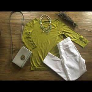 Lime green The Limited top