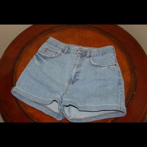 Jean high waisted shorts