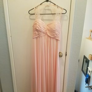 Pink blush maternity gown