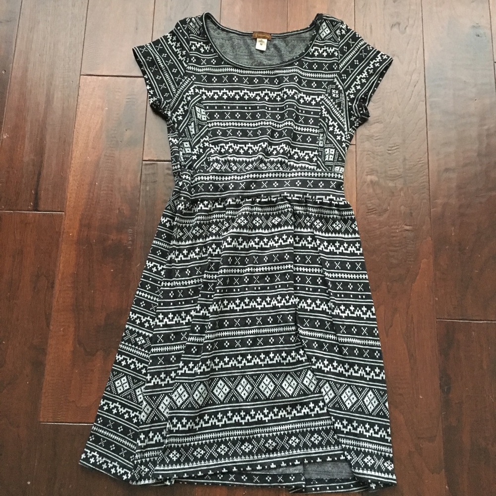 Black and white dress