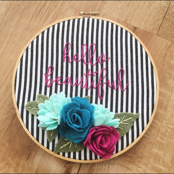 Etsy Handmade Hoop Art - Picture 1 of 2