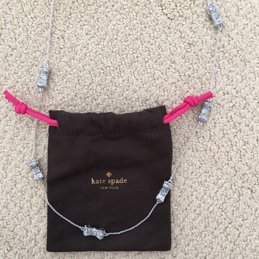 Kate Spade Rhinestone Bow Necklace