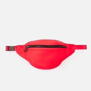 Nwt Fabletics Retro Pack Red Neoprene Fanny Pack