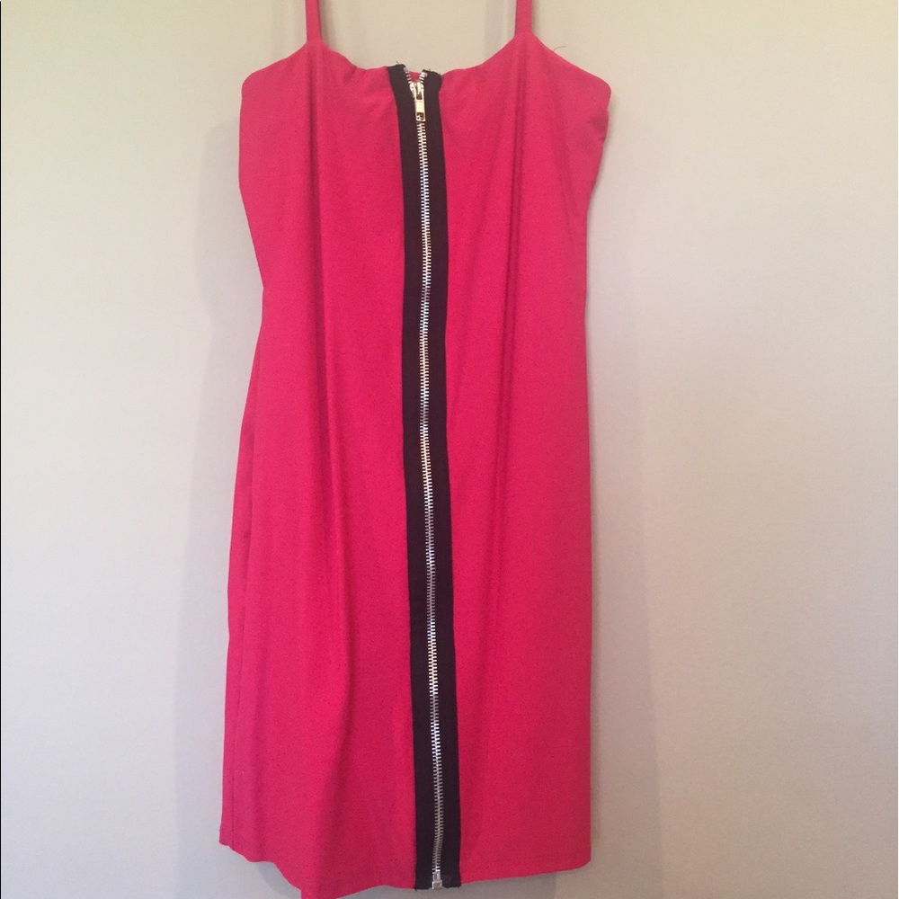 Red Zipper Dress