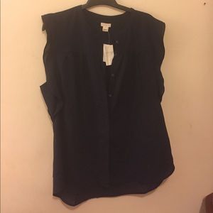 J. Crew Flutter Sleeve Blouse NWT