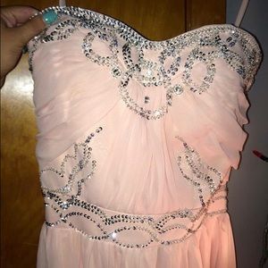Beautiful pink prom dress