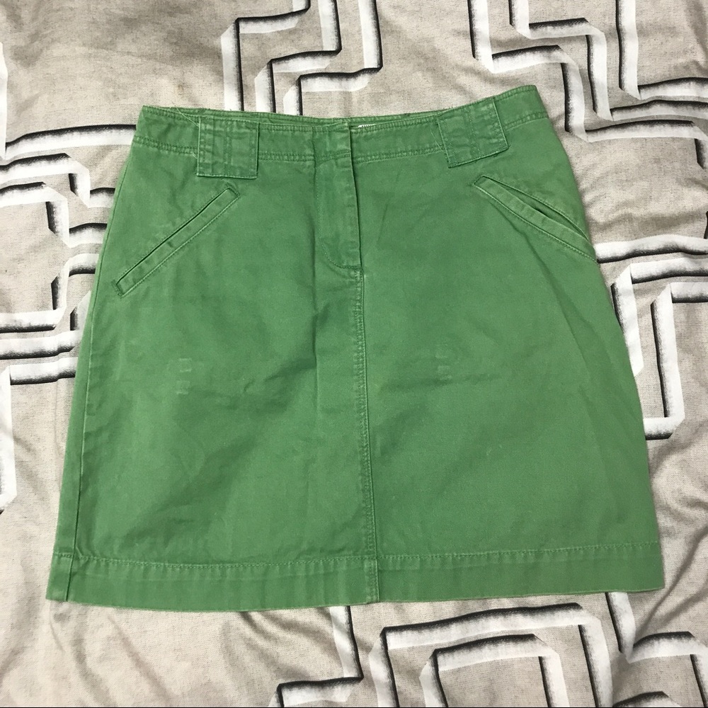 J Crew Green Casual Skirt Size 4