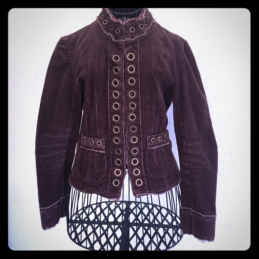 Har.Money Riveted Brown Jacket. Size M.