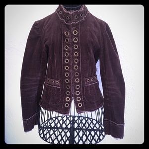 Har.Money Riveted Brown Jacket. Size M.