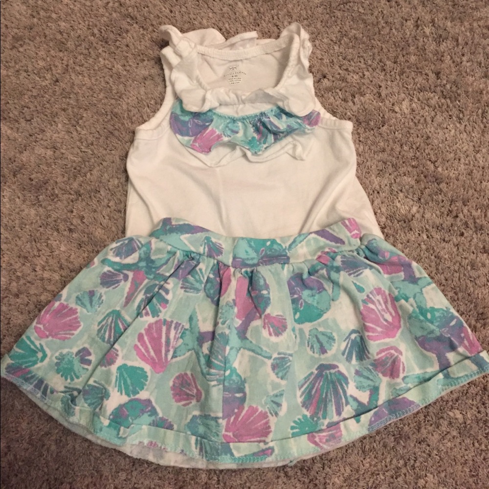 Seashell onesie & skirt