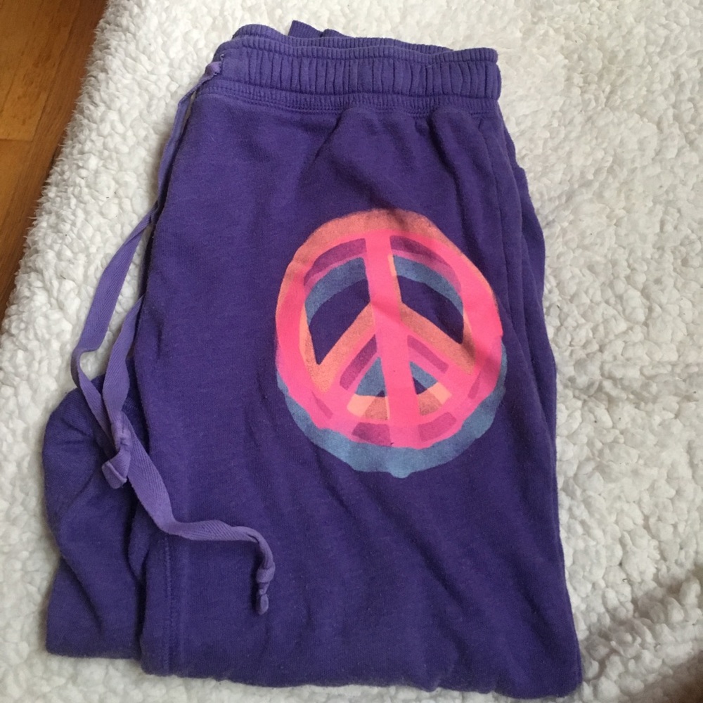 VS Pink cropped sweats