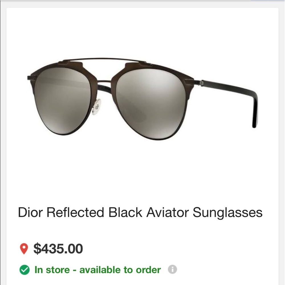Dior Aviator glasses