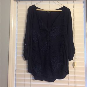 Navy blouse size large