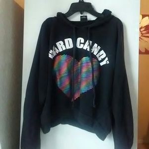 Black Sweatshirt crop top