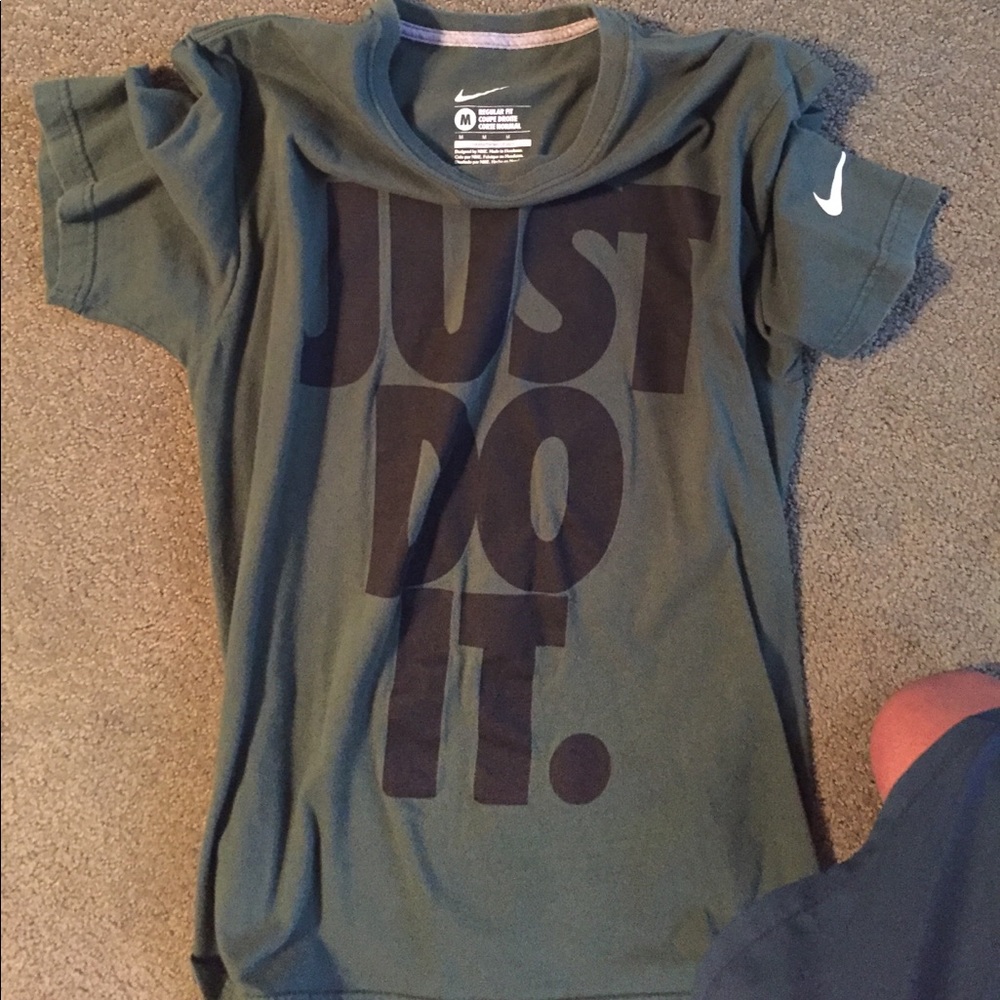 Nike Just Fo It New York Jets Shirt Medium Green