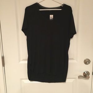 Black short sleeve dress shirt