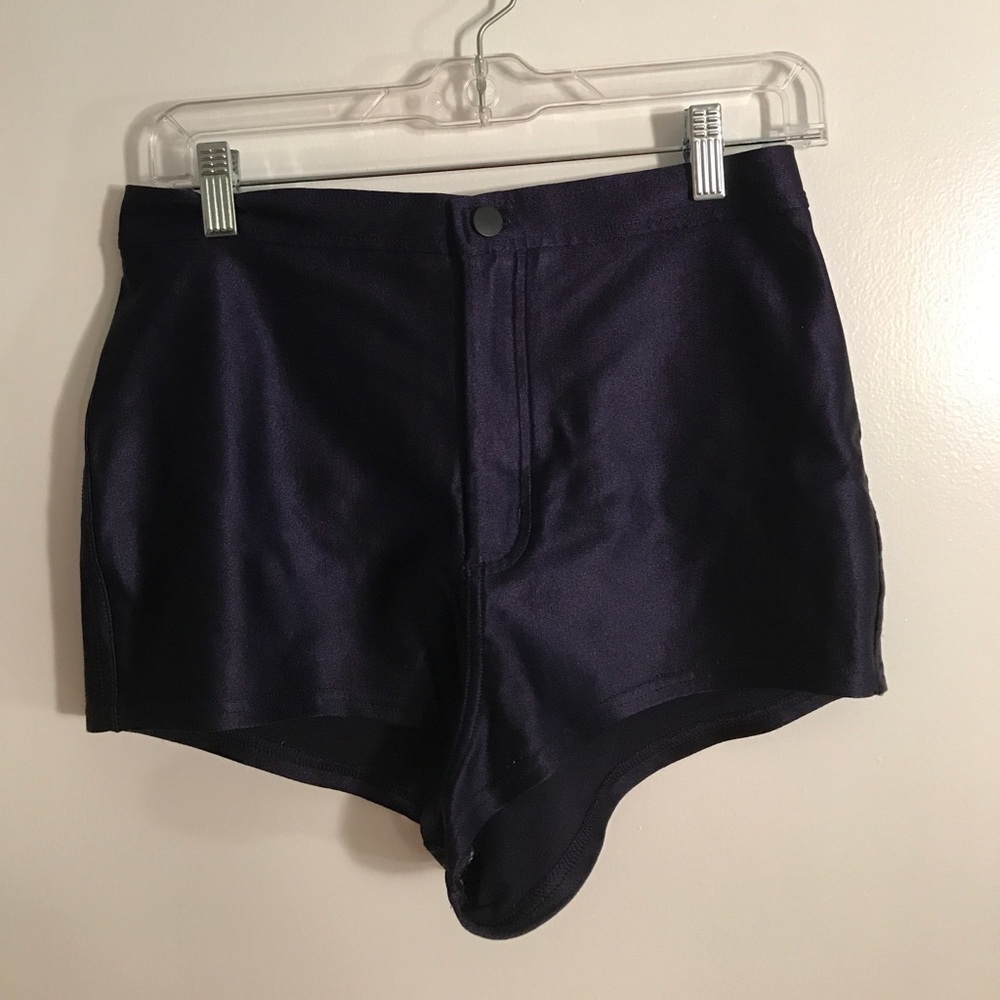 American Apparel Navy Disco Shorts