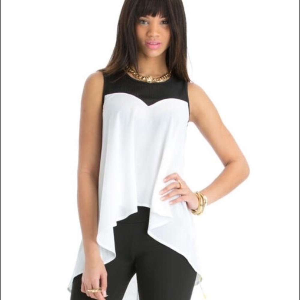 NEW NICKI MINAJ High low Mesh Tank long soft