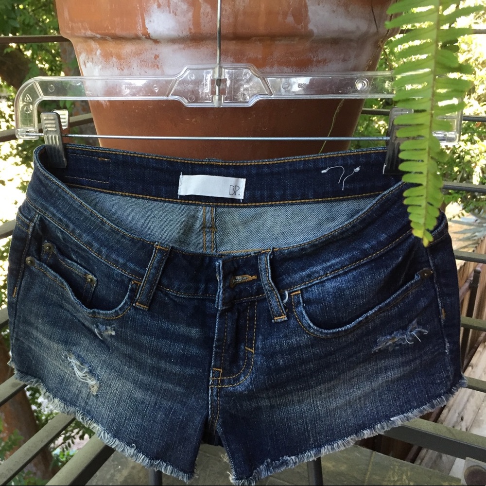 Denim super short shorts