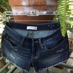 Denim super short shorts