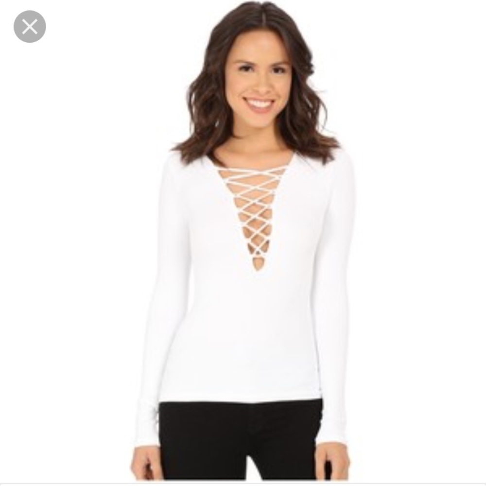 Free people lace up shirt