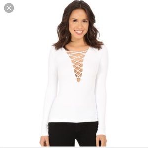 Free people lace up shirt