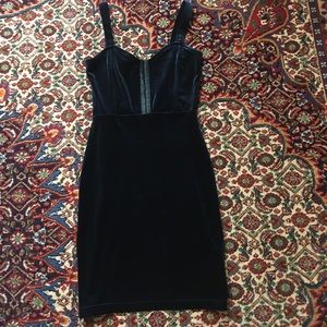 H&M velvet minidress