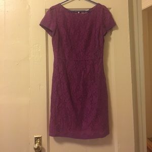 ELIE TAHARI size 12 garnet color dress