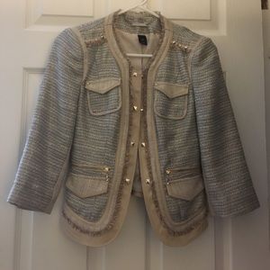 White House Black Market Woven Blazer