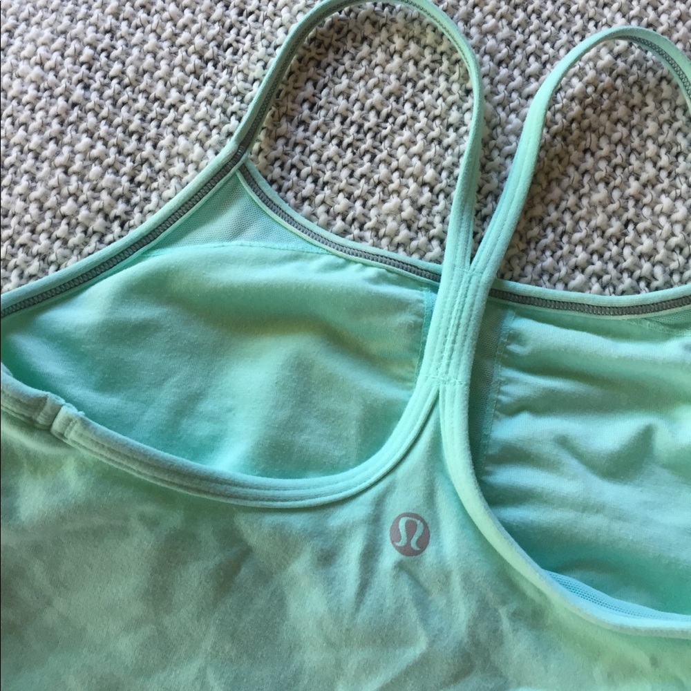 LULULEMON mint built in bra tank