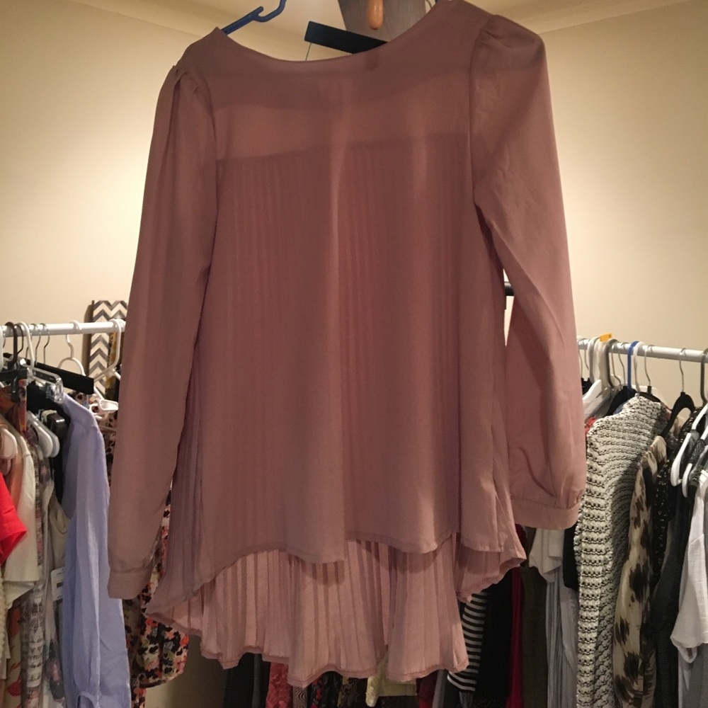Cute blush color blouse from UO