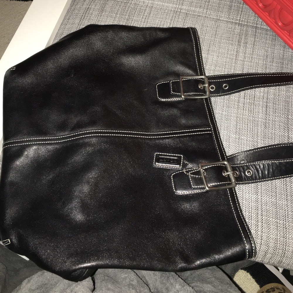 Coach leather tote