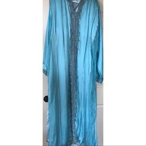 Blue Jeweled Moroccan Kaftan