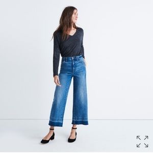 Madewell wide-leg crop jeans: drop-hem edition