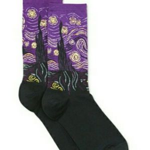 SALE❤PURPLE VAN GOGH  STARRY NIGHT SOCKS