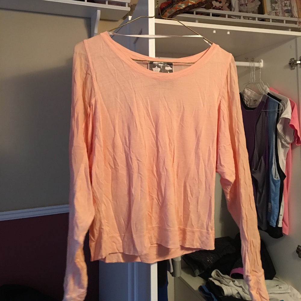 Shirt with sheer back