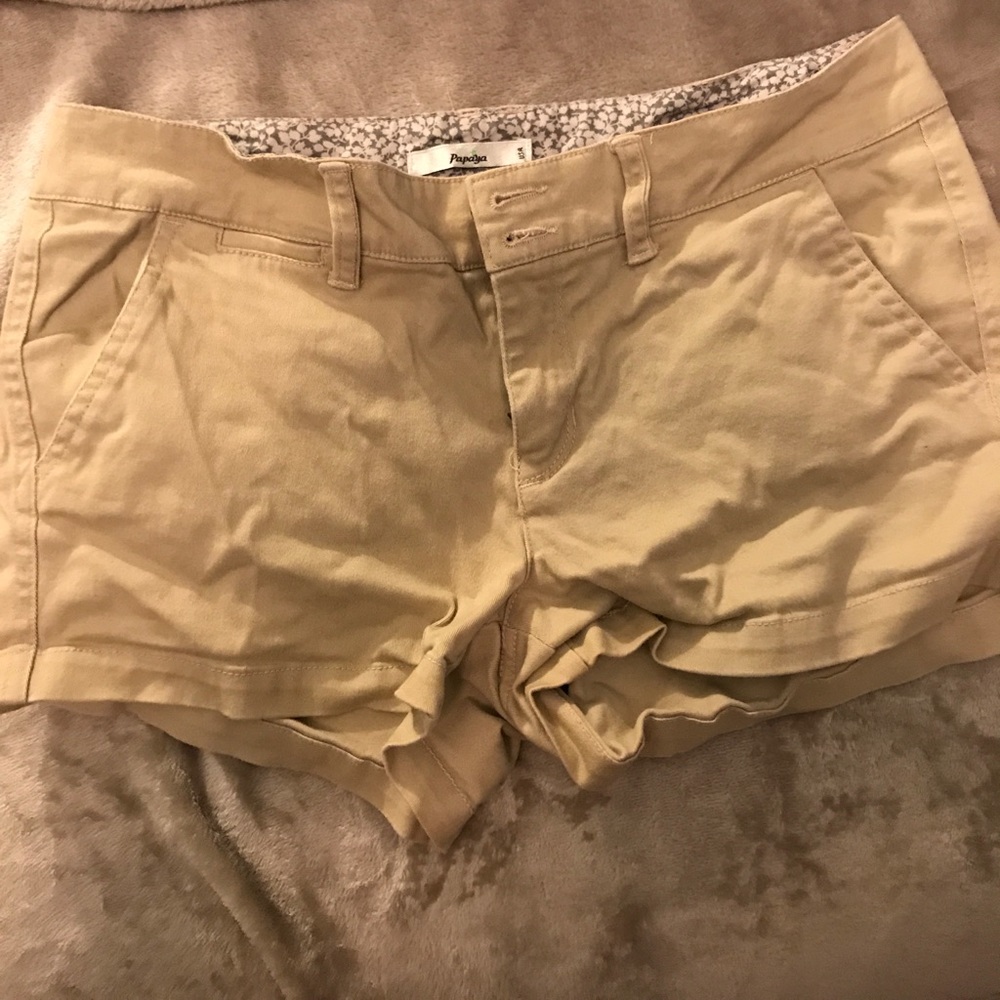 Tan papaya shorts