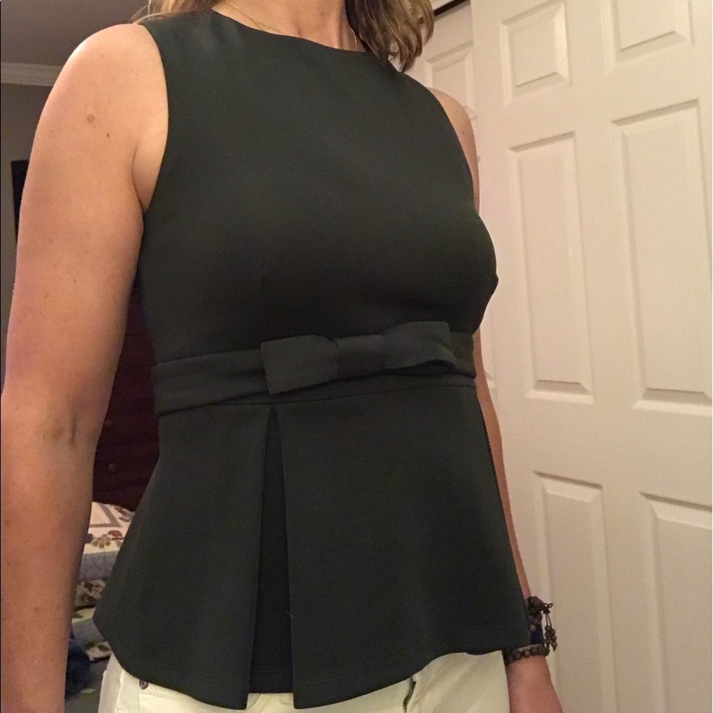 Susana Monaco sleeveless belted empire top