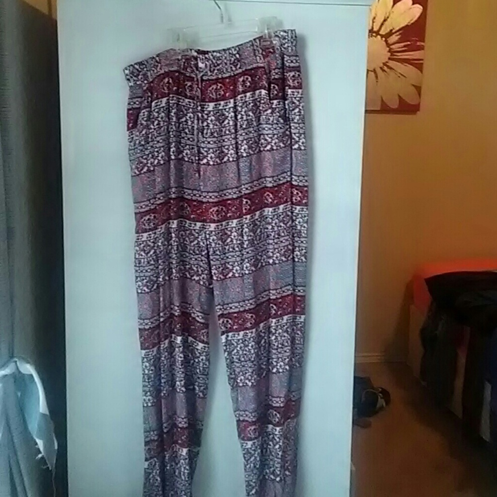 Red white and blue dress pants