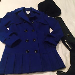 Pea Coat - cobalt blue