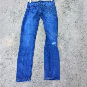 J. Crew Ankle blue denim Jeans