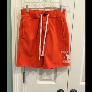 Orange Hollister Sweat Shorts
