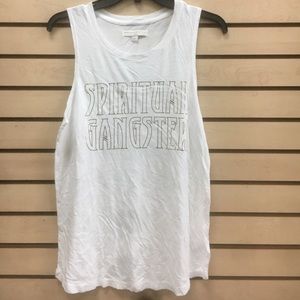 White spiritual gangster T-shirt